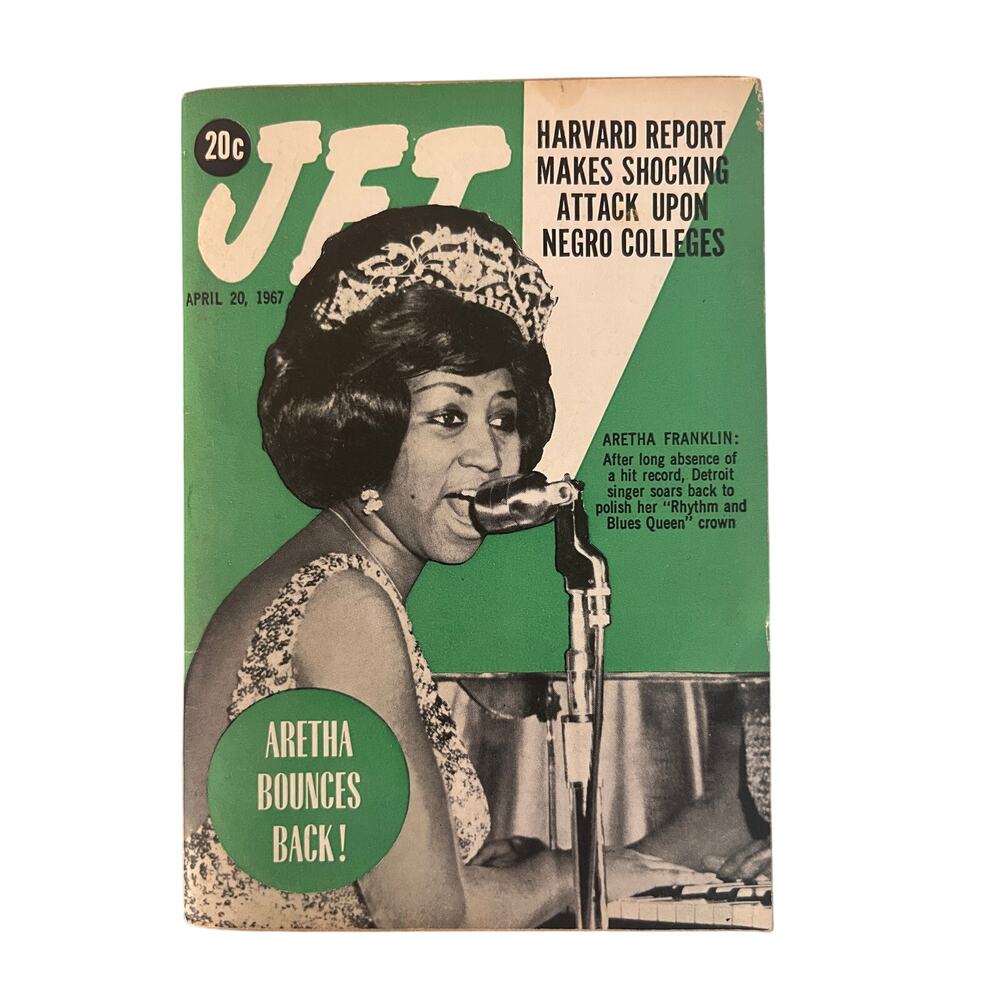 JET Magazine April 20 1967 Aretha Franklin Cover Soul R&B Black History Vintage